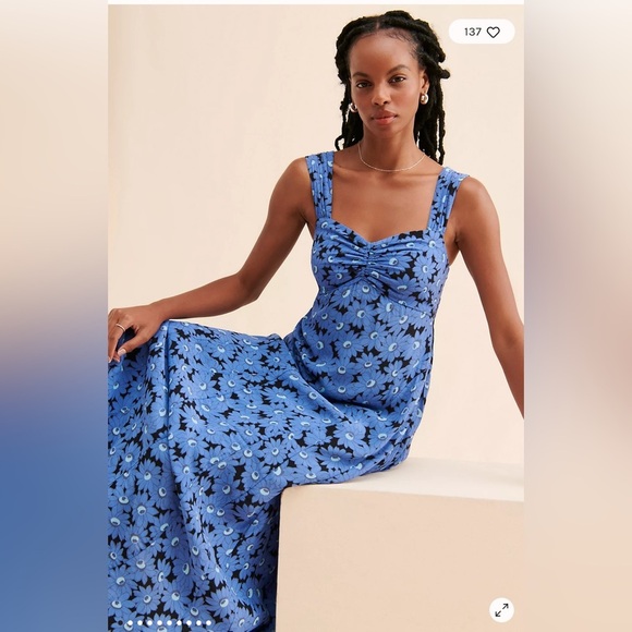 FREE PEOPLE ROSALEE MIDI DRESS - Picture 5 of 10